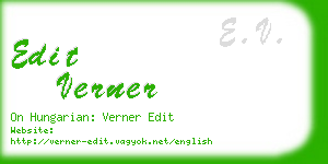 edit verner business card